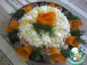 Салат из тунца "Сытный"